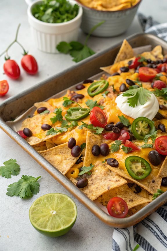 crispy cheesy oven baked nachos