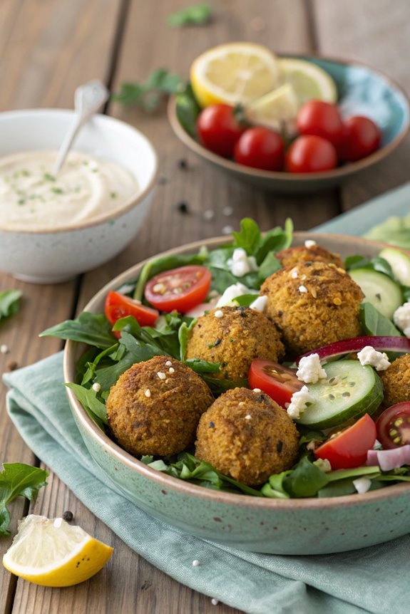 crispy falafel salad recipe
