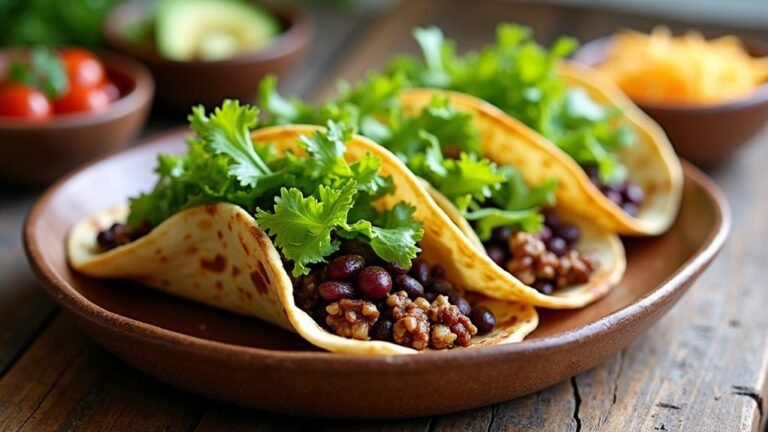 crunchy black bean tacos