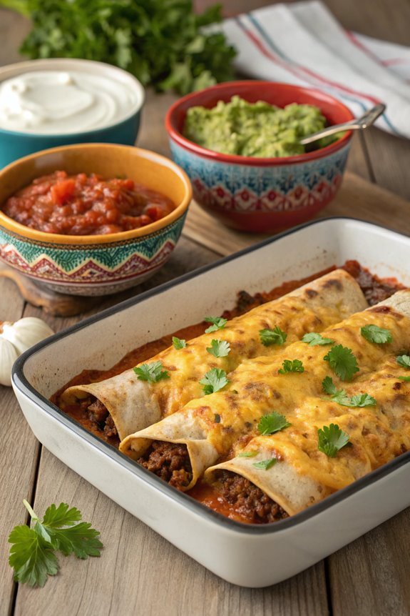 delicious beef filled tortillas