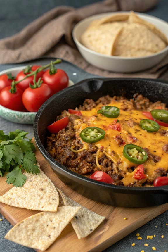 delicious cheesy beef tacos