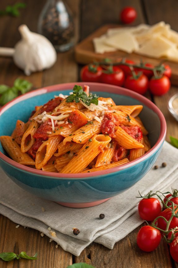 delicious creamy pasta dish