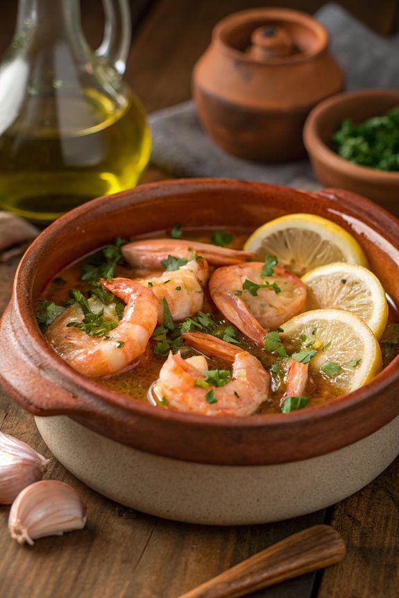 delicious shrimp garlic dish