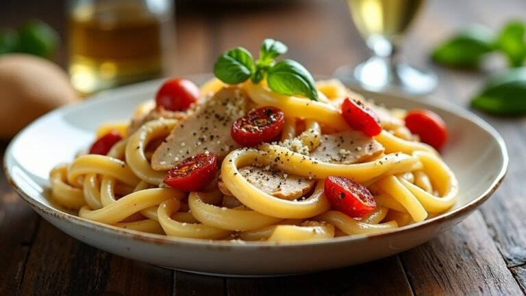 delicious sun dried tomato pasta