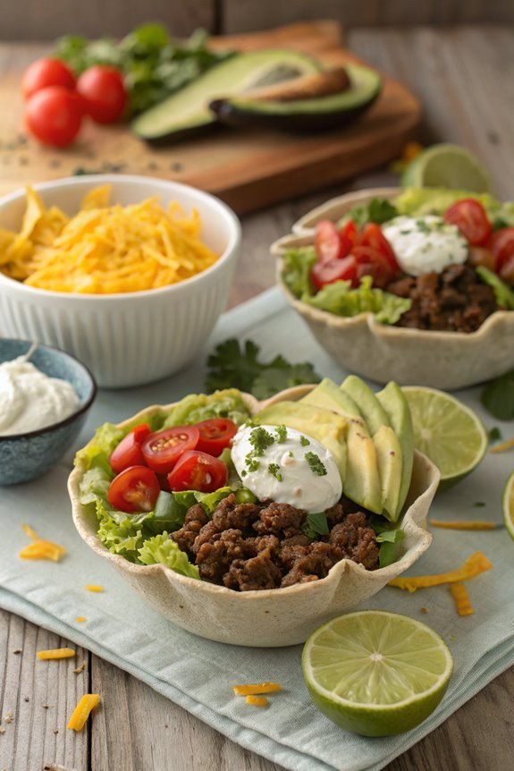 delicious taco salad bowls