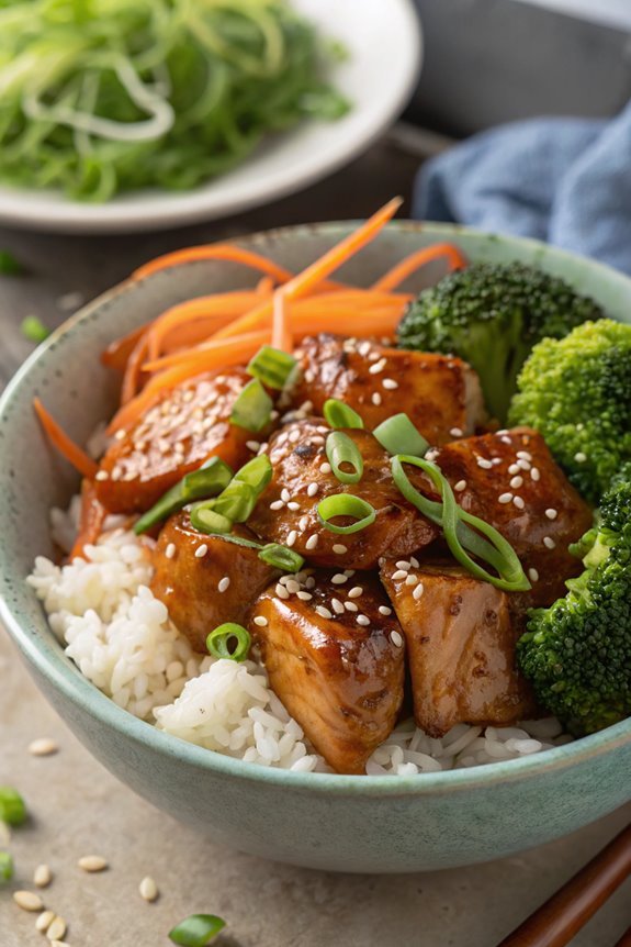 delicious teriyaki chicken bowls