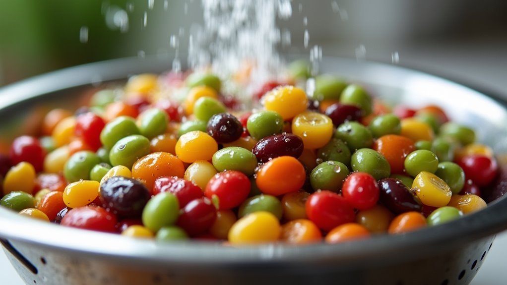 drain and rinse beans
