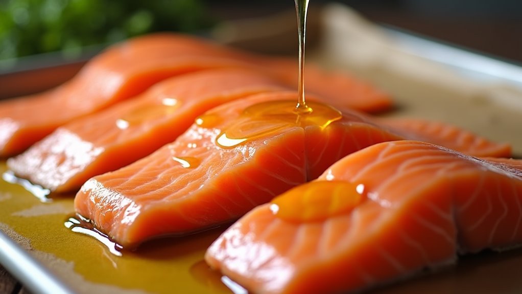 drizzle fillets with olive oil