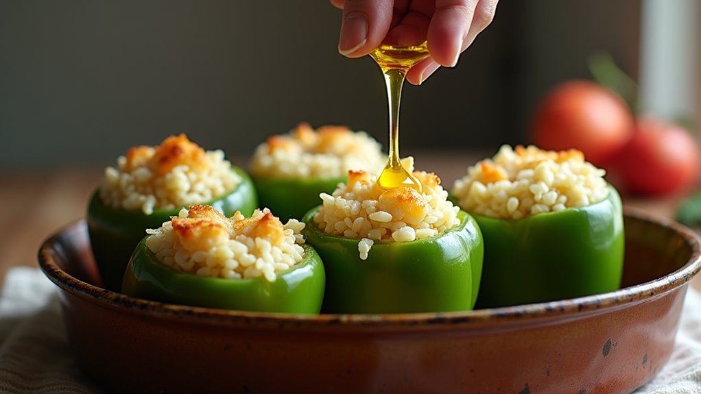 drizzle olive oil generously