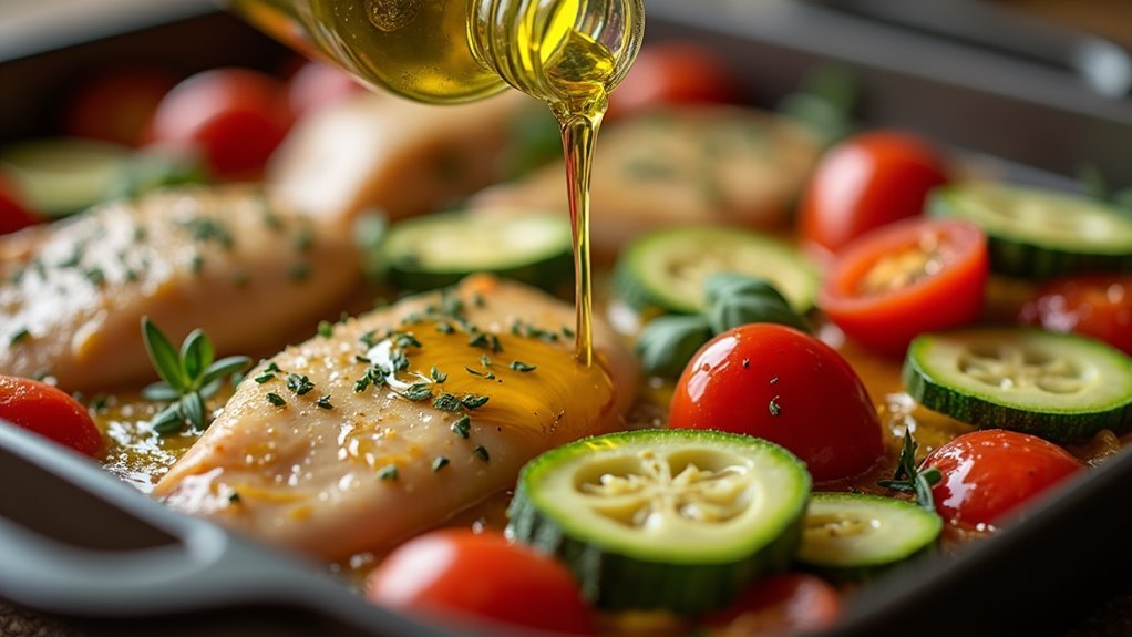 drizzle olive oil generously
