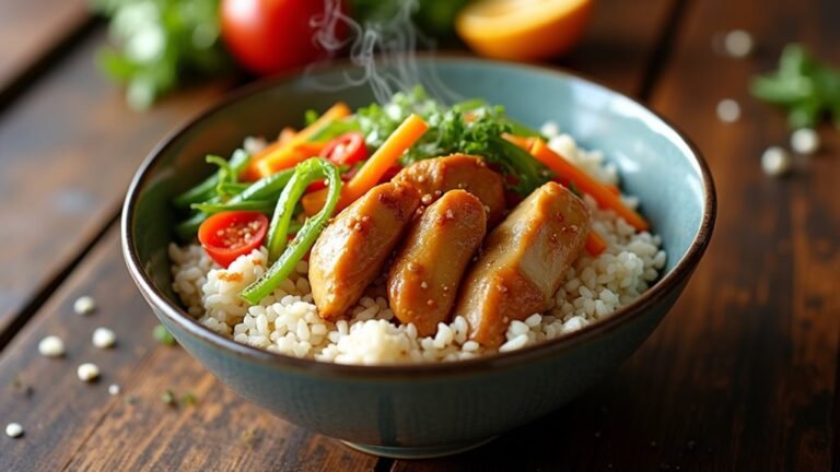 easy chicken rice bowl