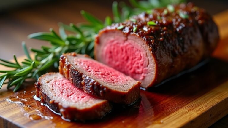 elegant juicy beef tenderloin