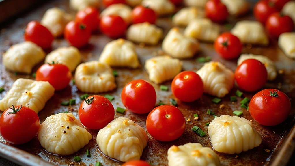 evenly distribute minced garlic