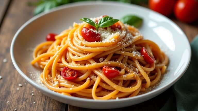 flavorful sun dried tomato pasta