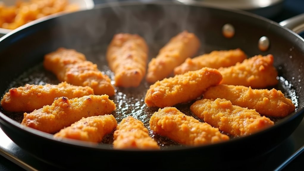 fry chicken until golden