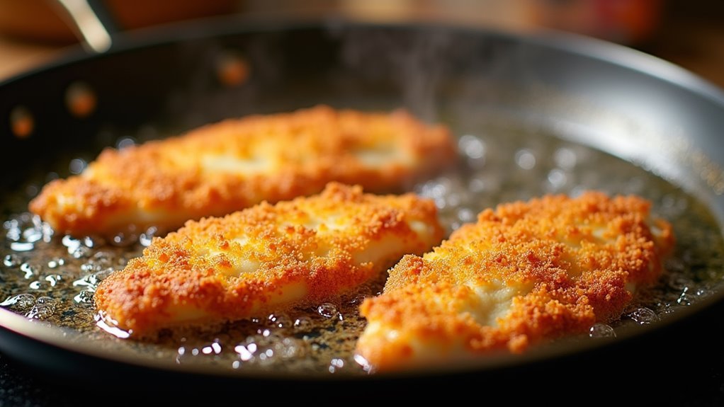 fry chicken until golden