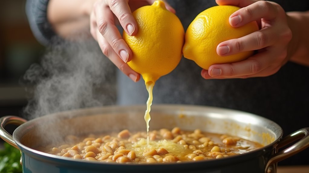generously add lemon juice