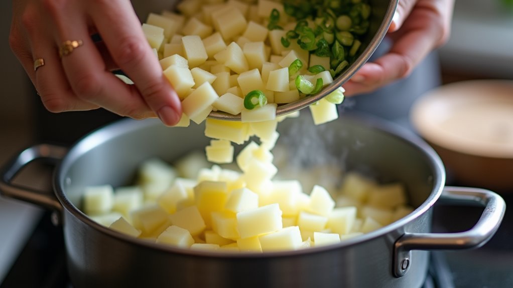 gently incorporate heavy cream