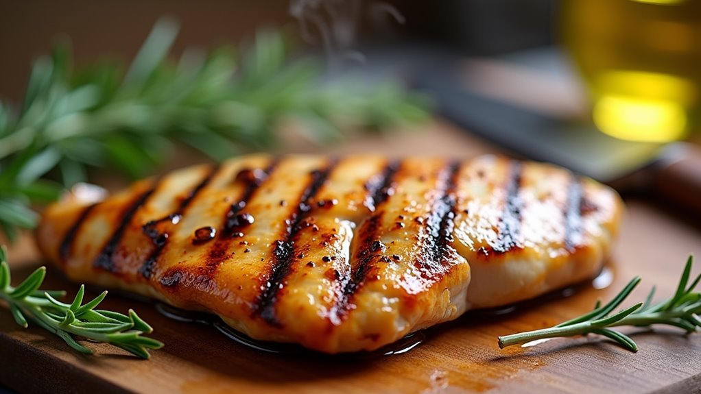 grill and slice chicken