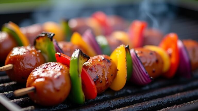 grilled italian sausage skewers