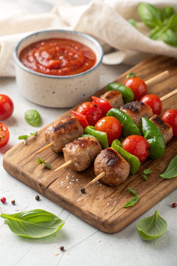 grilled italian sausage skewers