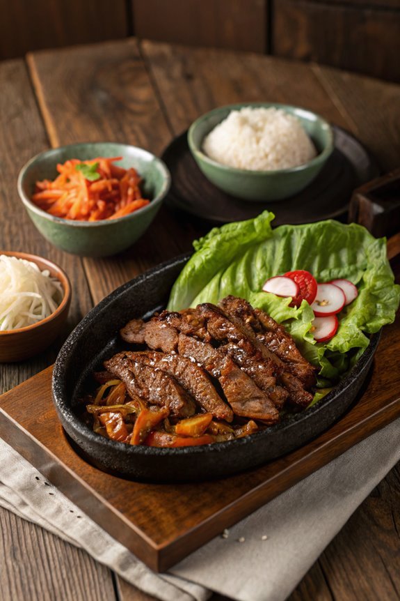 grilled marinated beef dish