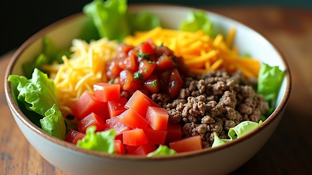 healthy and flavorful taco salad