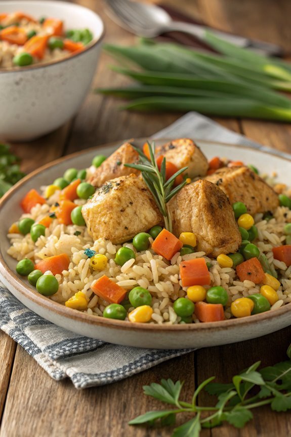 healthy chicken and rice