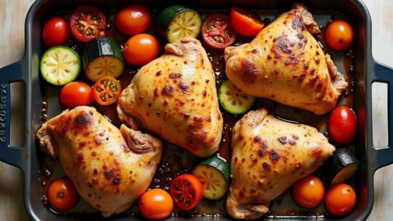 healthy roasted chicken dish