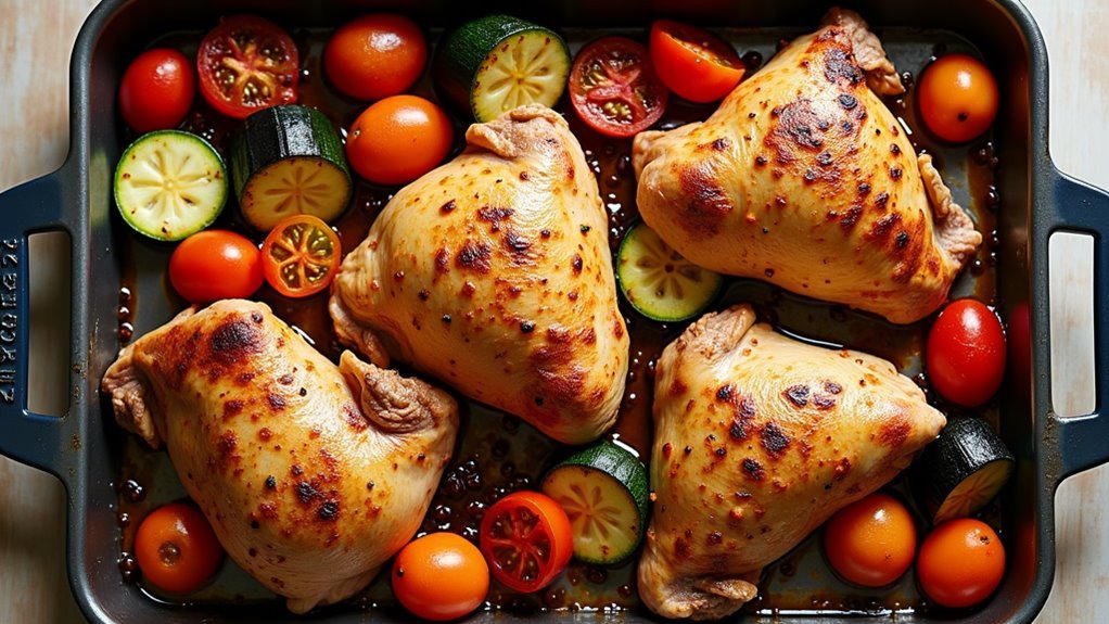 healthy roasted chicken dish
