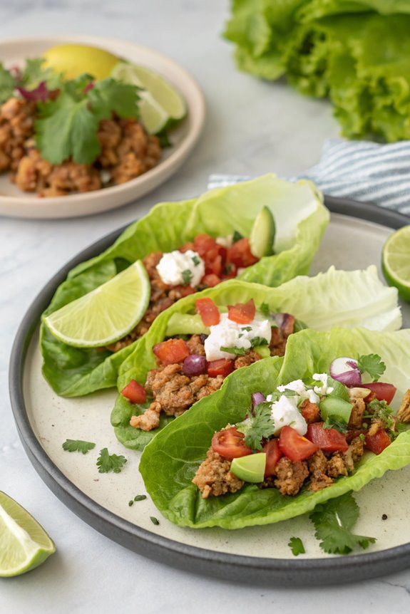 healthy turkey taco wraps