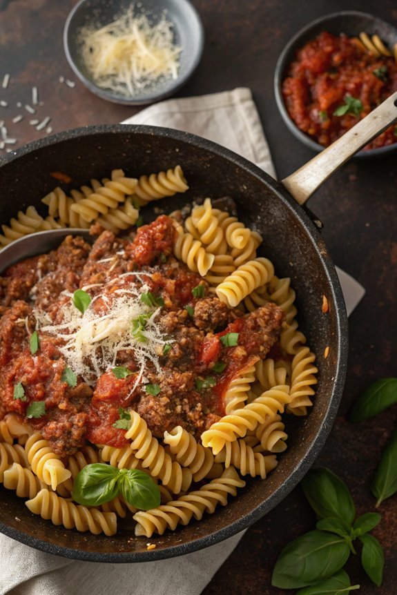 hearty beef pasta dish
