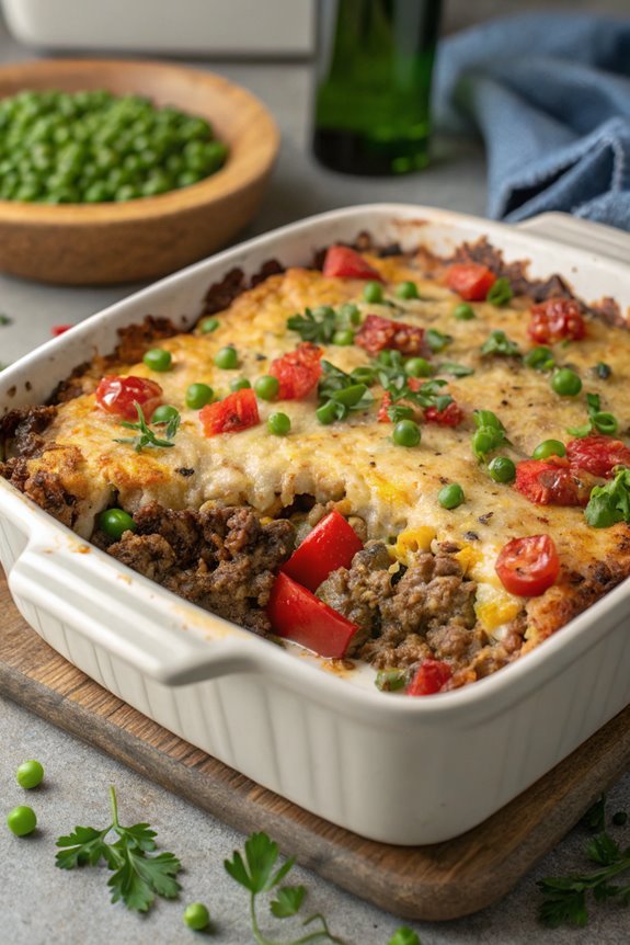 hearty beef quinoa casserole