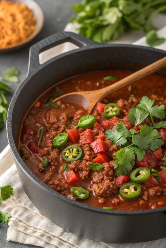 hearty ground beef chili