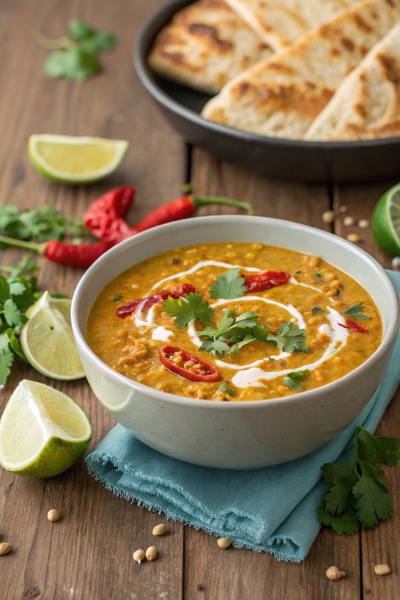 hearty lentil curry soup