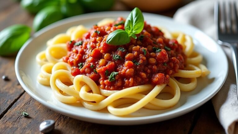hearty lentil pasta sauce