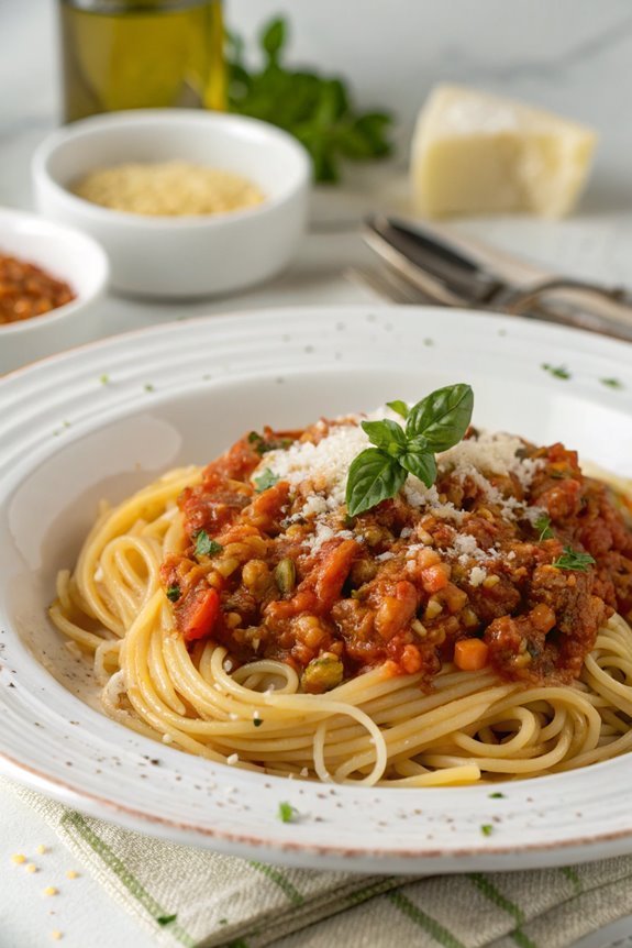 hearty lentil pasta sauce