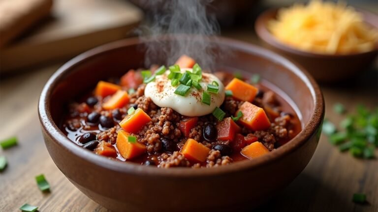 hearty sweet potato chili