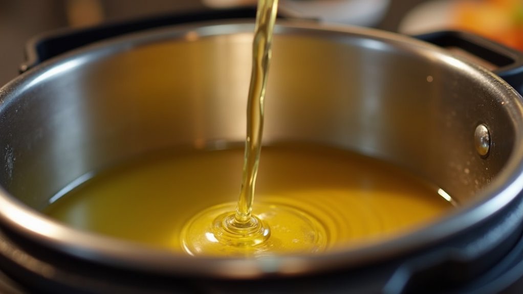 heat oil in instant pot