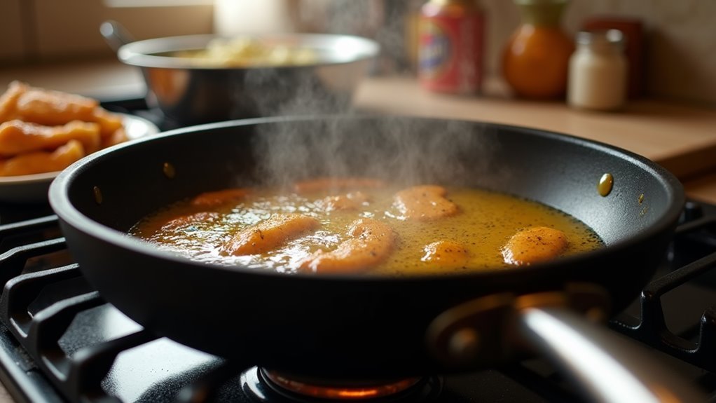 heat oil in skillet