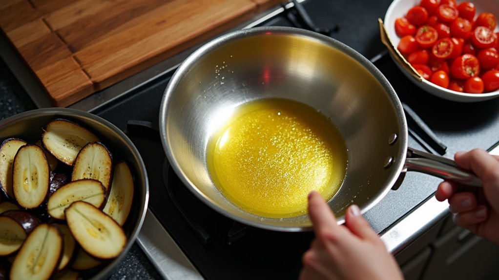 heat oil in skillet