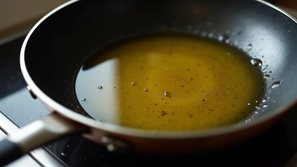 heat olive oil skillet