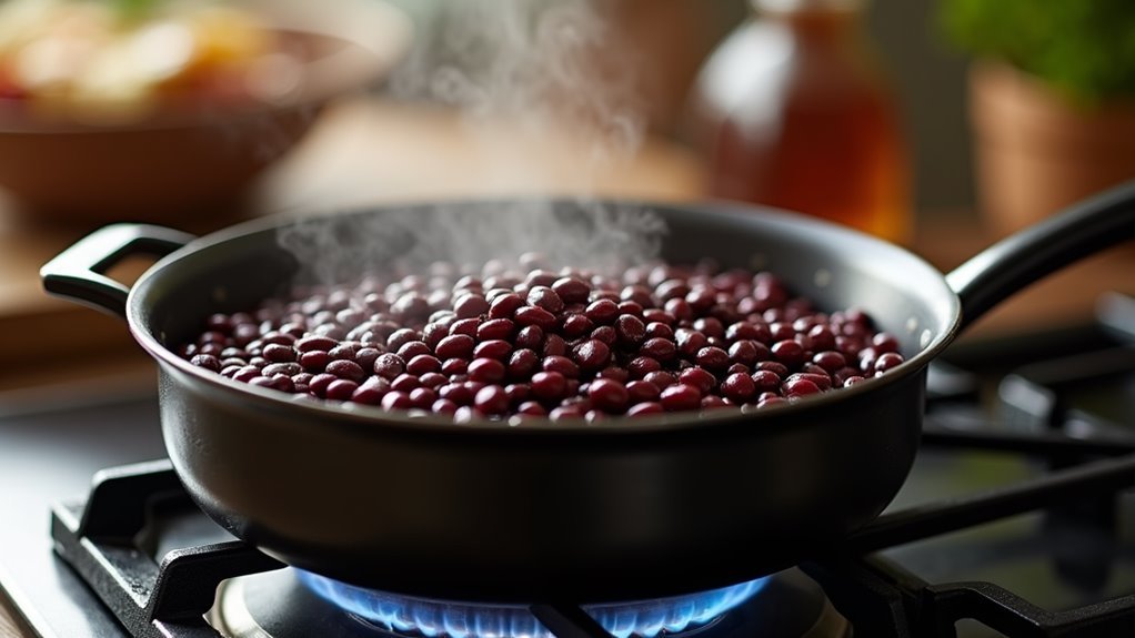 heat the black beans