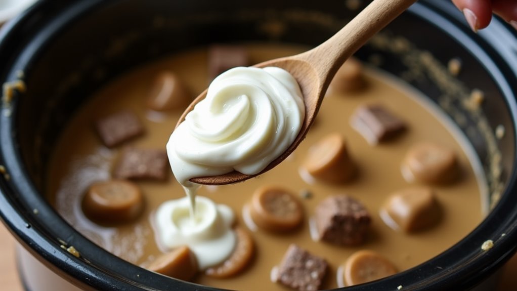 incorporate and mix sour cream