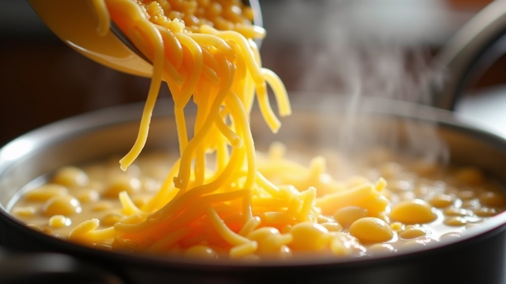 incorporate butter and cheese
