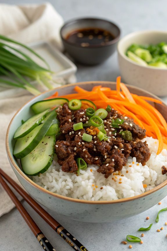 korean beef rice bowl