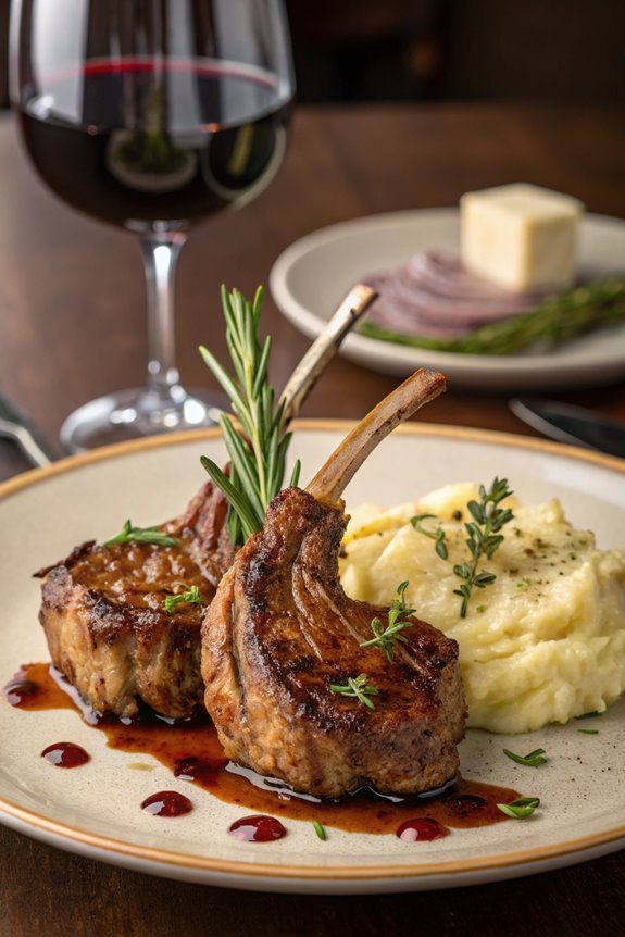 lamb chops cooked perfectly