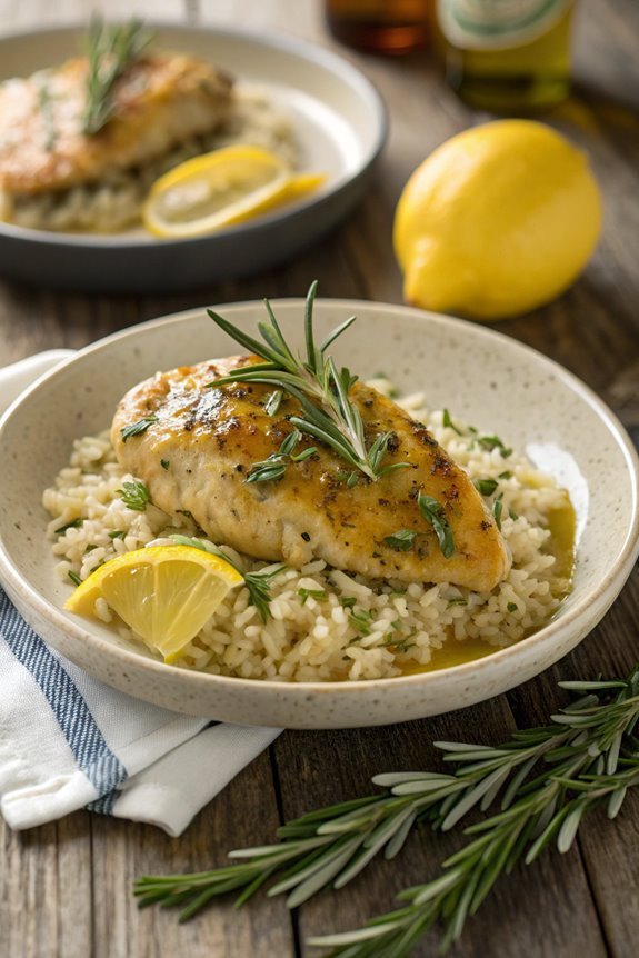 lemon herb chicken dish