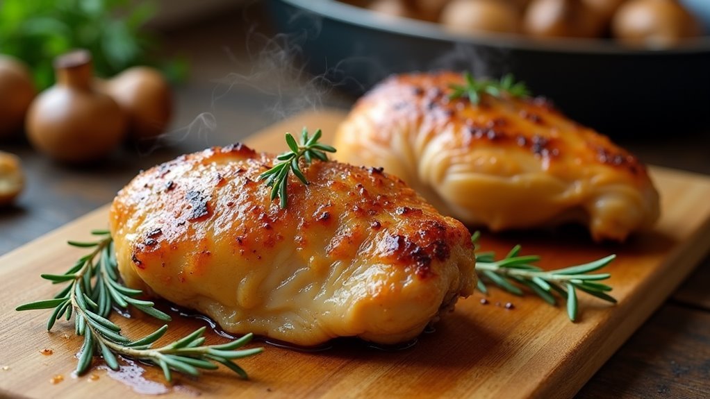 let chicken sit briefly