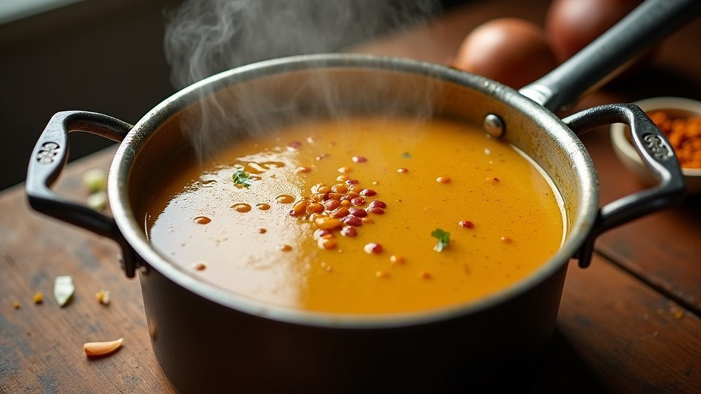 let soup rest briefly